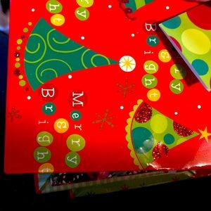 20 NEW small Christmas bags 18 with pocket for gift cards.